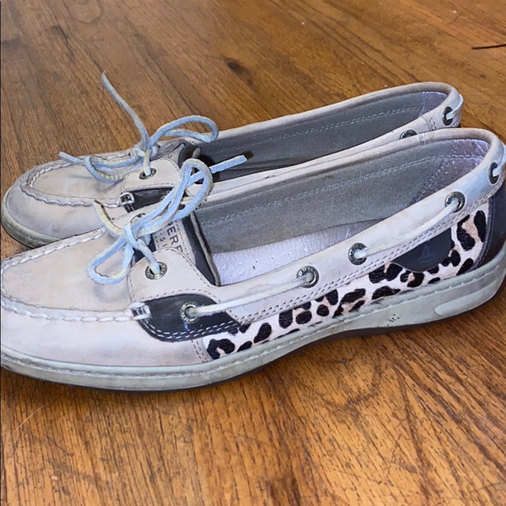 Sperry Cheetah Print Boat Shoes